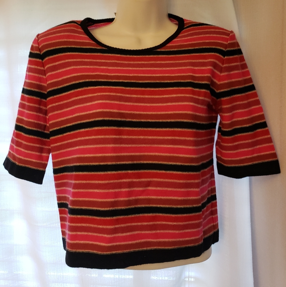 Sonia Rykiel-Paris 85% Pure Laine Vierge Fleece Wool & 15% Angora Sweater